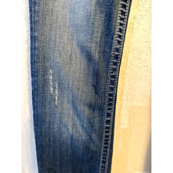 Y2K Deadstock Long Miss Me Embellished Bootcut Jeans – Size 28 (Fits 26/27) - Picture 3 of 5